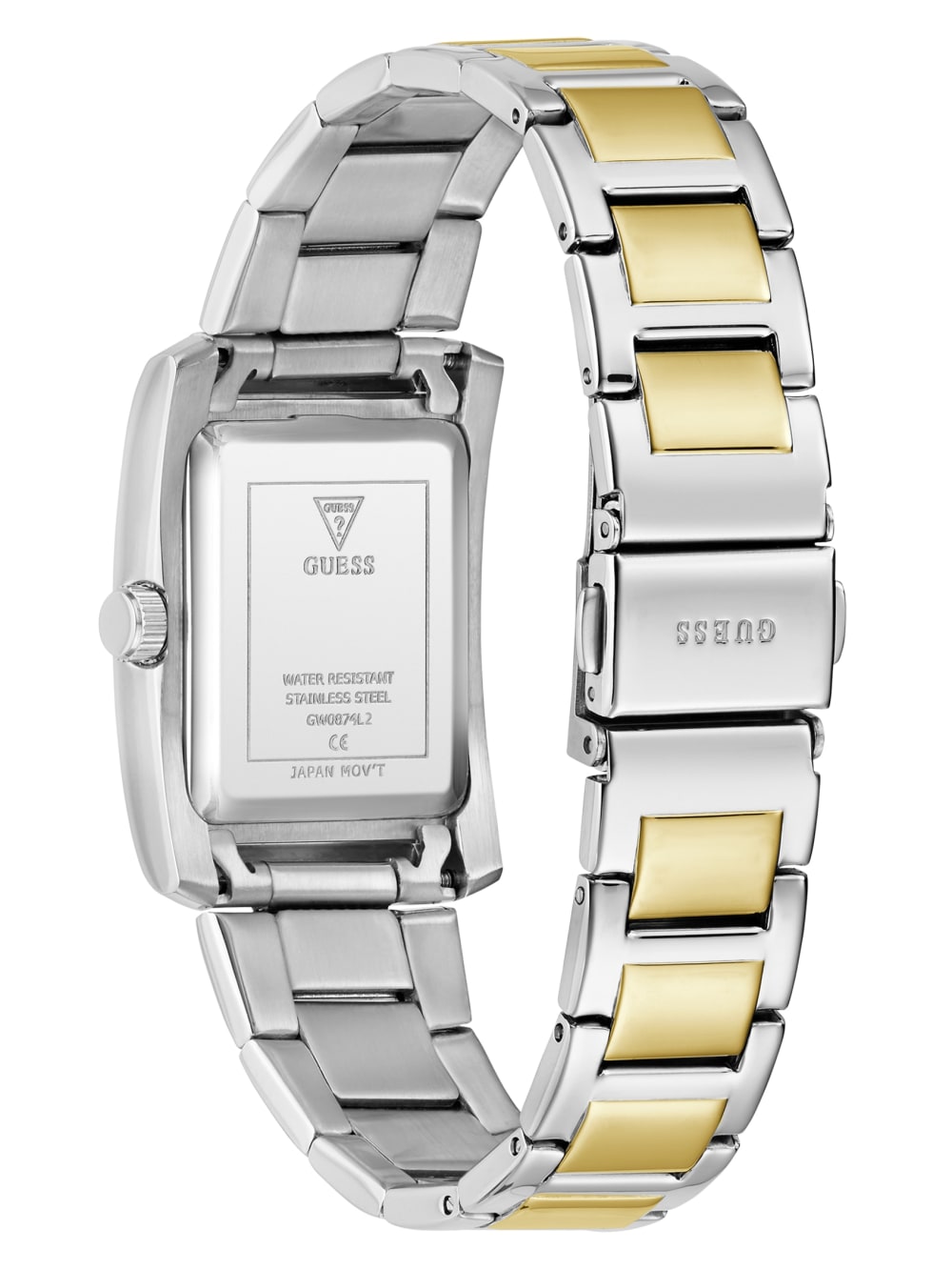 Multi-Tone Crystal Square Analog Watch - Image 4
