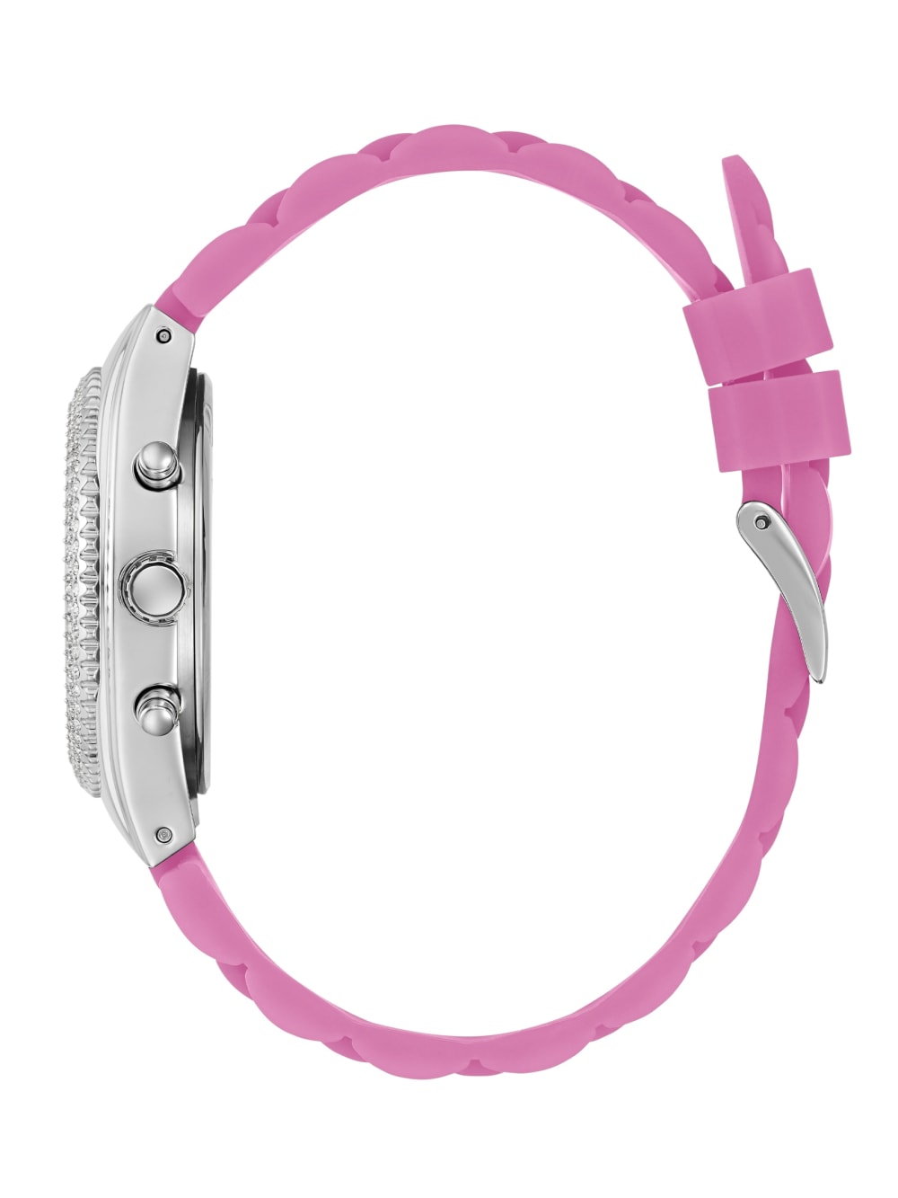 Pink and Silver-Tone Multifunction Watch - Image 2