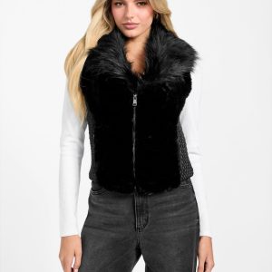 Amari Faux-Fur Zip Vest