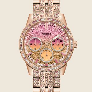 Rose Gold-Tone Multifunction Watch