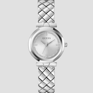 Mini Silver-Tone Analog Watch