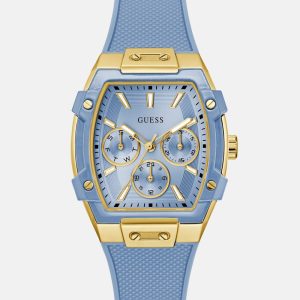 Blue Silicone Multifunctional Watch