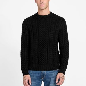 Eco Nathan Mixed Cable-Knit Sweater