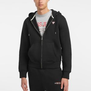 Slim Mini Patch Zip-Up Hoodie