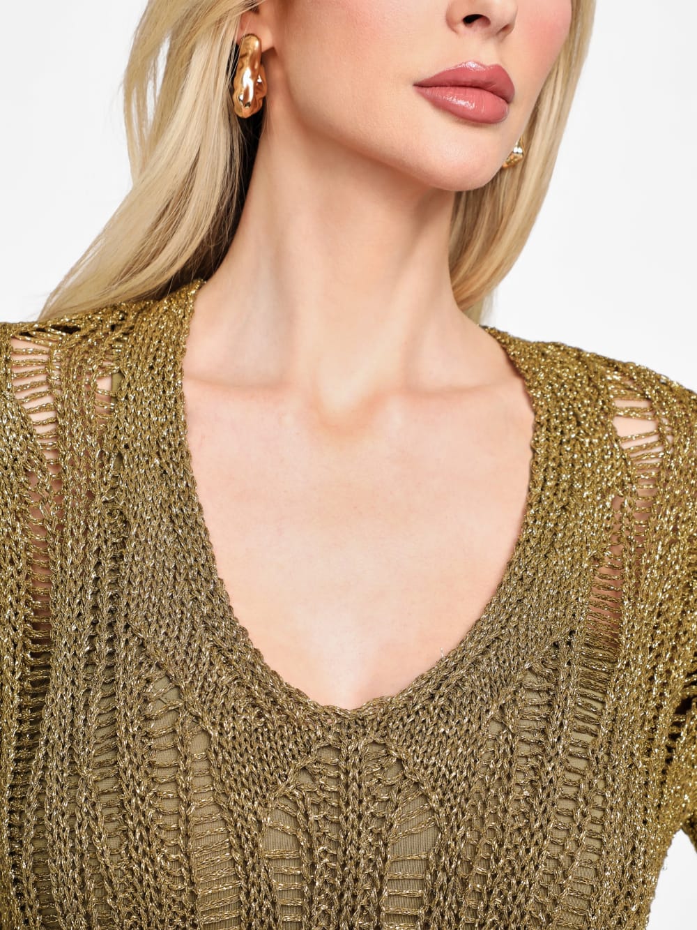 Lucky Crochet Flared Dress - Image 3
