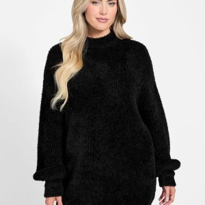 Torri Faux-Fur Tunic Sweater
