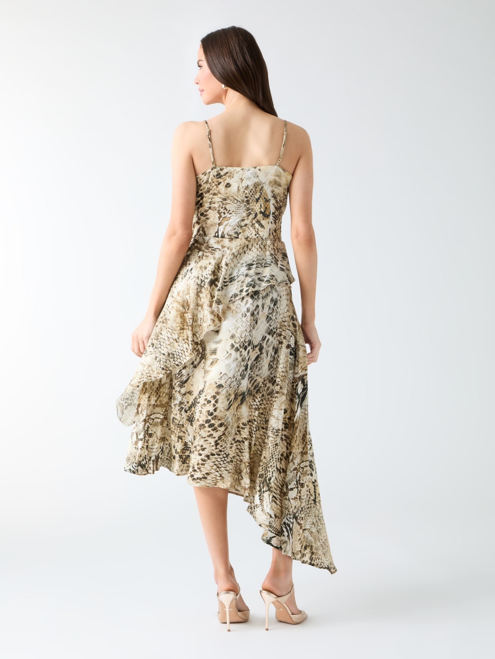 Eco Giselle Printed Asymmetrical Dress - Image 4