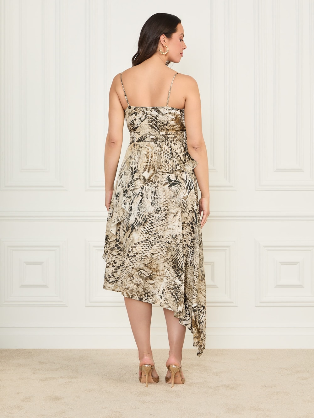 Eco Giselle Printed Asymmetrical Dress - Image 5