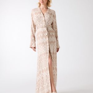 Britney Monogram Maxi Dress