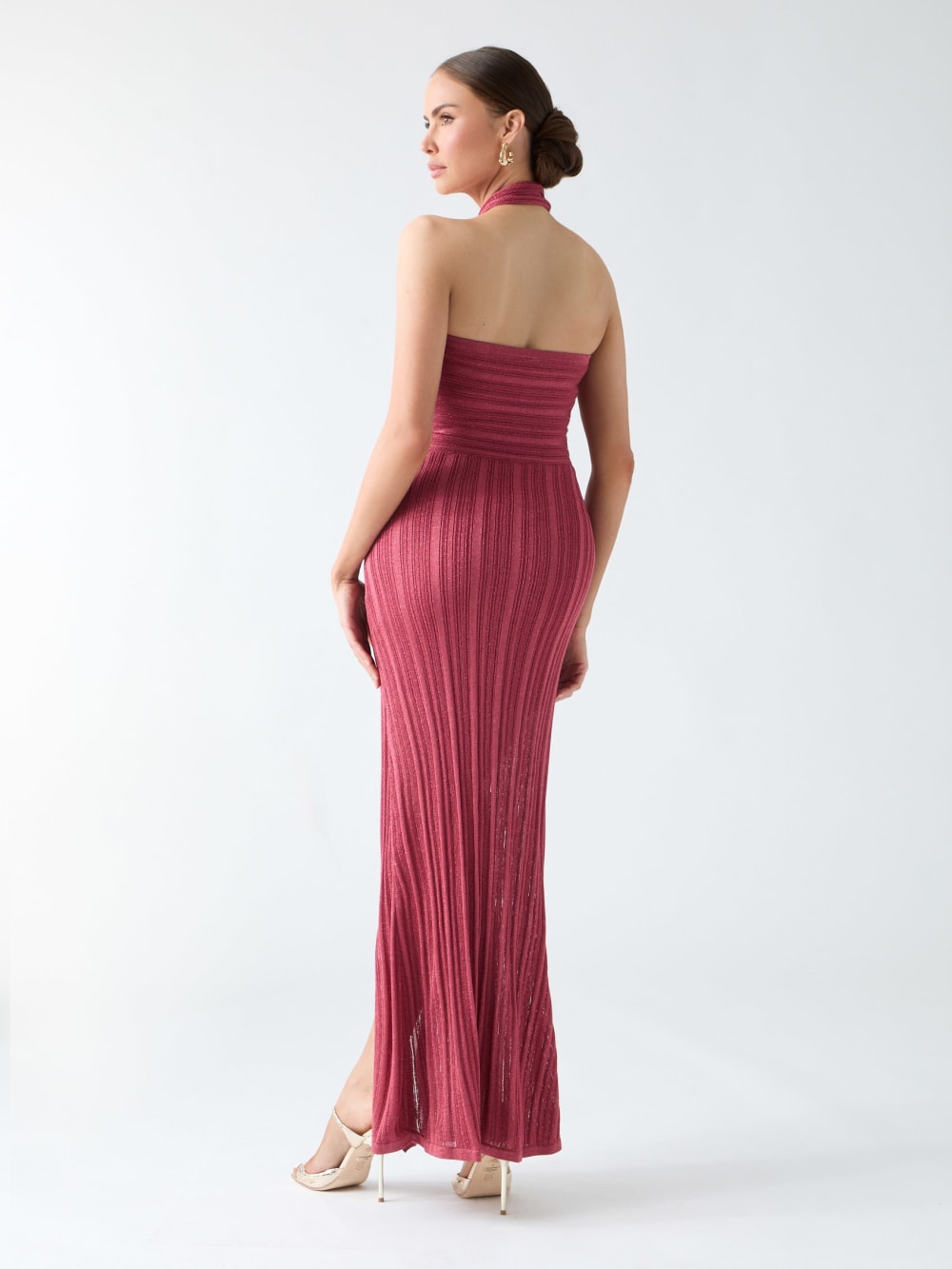 Gia Halter Lurex Dress - Image 4