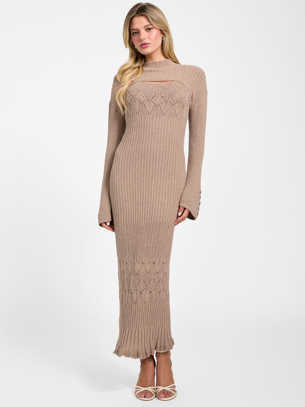Shinju Sweater Dress and Shrug Set