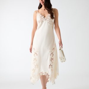 Brooke Crochet Floral Midi Dress