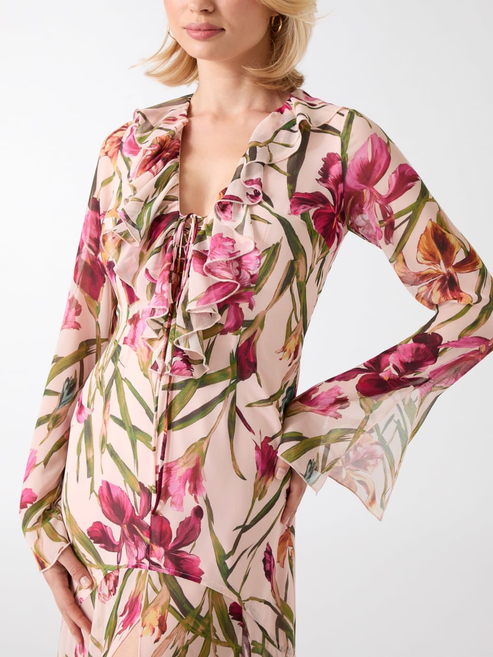 Iris Printed Maxi Dress - Image 3