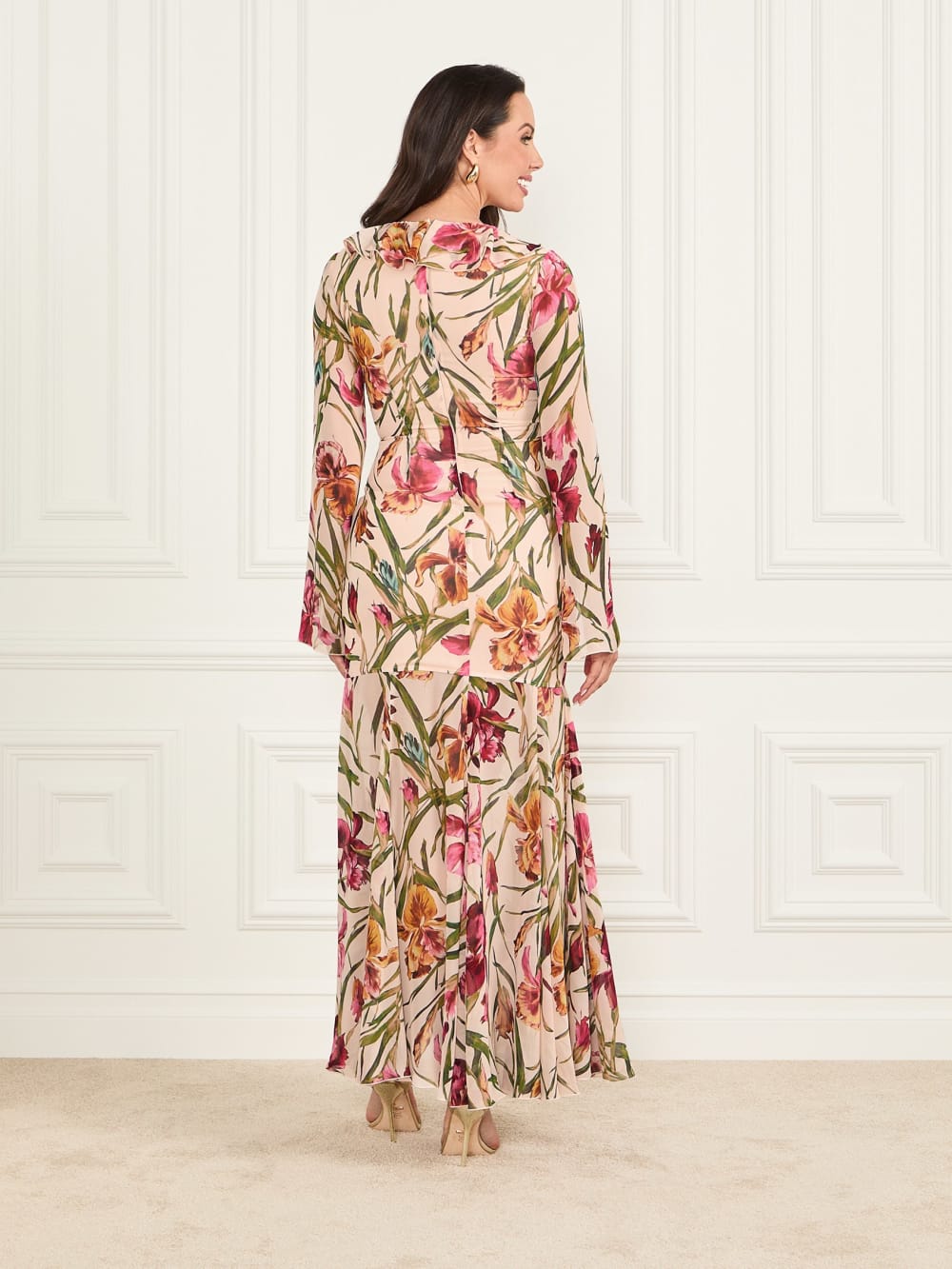 Iris Printed Maxi Dress - Image 5