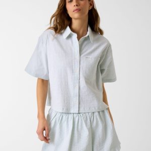 Checked boxy shirt