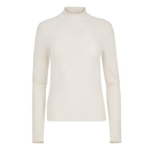 long-sleeve lettuce edge top