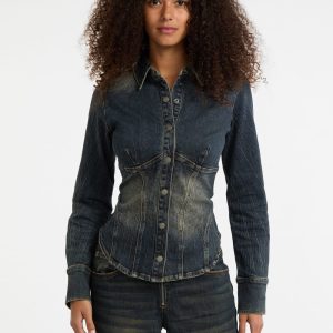 GUESS Originals Denim Corset Top