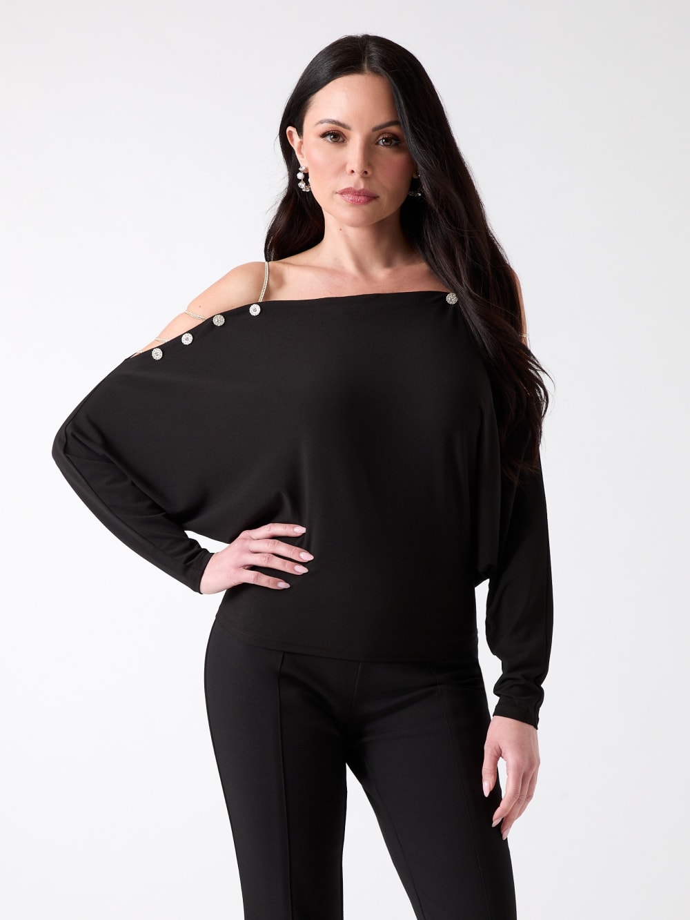 Eco Adri Off-the-Shoulder Crystal Top