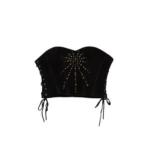 Lace-Up Bustier Top