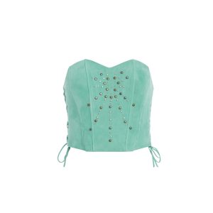 Lace-Up Bustier Top