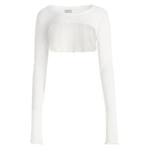 Aged Waffle Crop Top