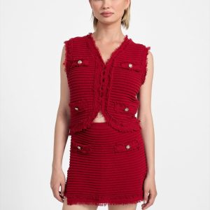 Eco Malina Bouclé Ottoman Vest