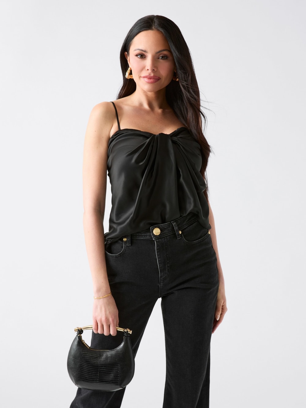 Aretha Satin Twisted Top - Image 3