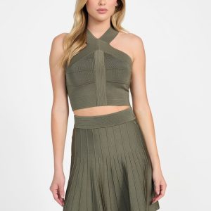 Staci Halter Sweater Top