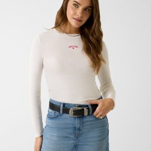 Embroidered star t-shirt