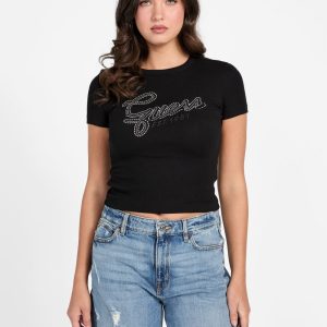 Logo Rhinestones t-shirt