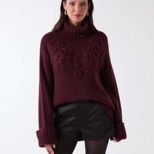 Ahlam Turtleneck Embroidered Sweater
