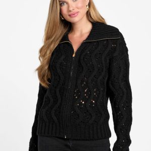 Adenora Zipped Cardigan Sweater