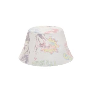 Printed Denim Bucket Hat