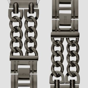 Dark Silver-Tone Chain 42-44 mm Band for Apple Watch®