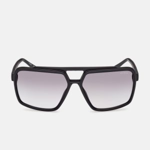 Metal Trim Plastic Navigator Sunglasses