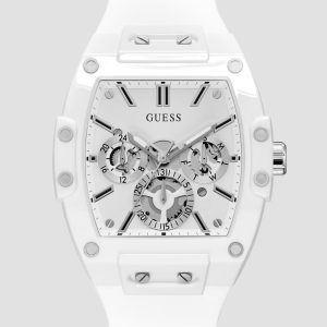 White Silicone Multifunction Watch