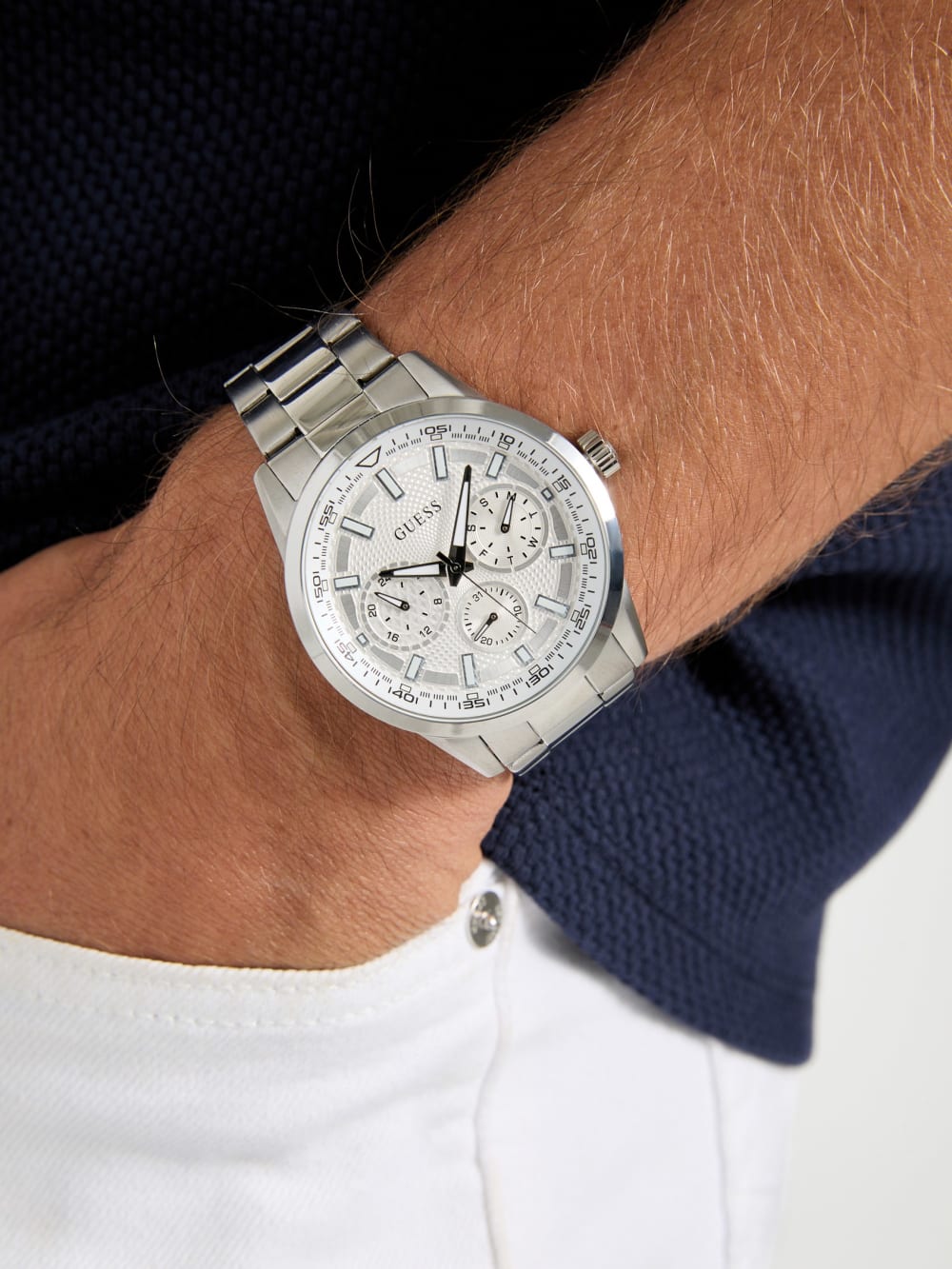Silver-Tone Multifunction Watch - Image 2