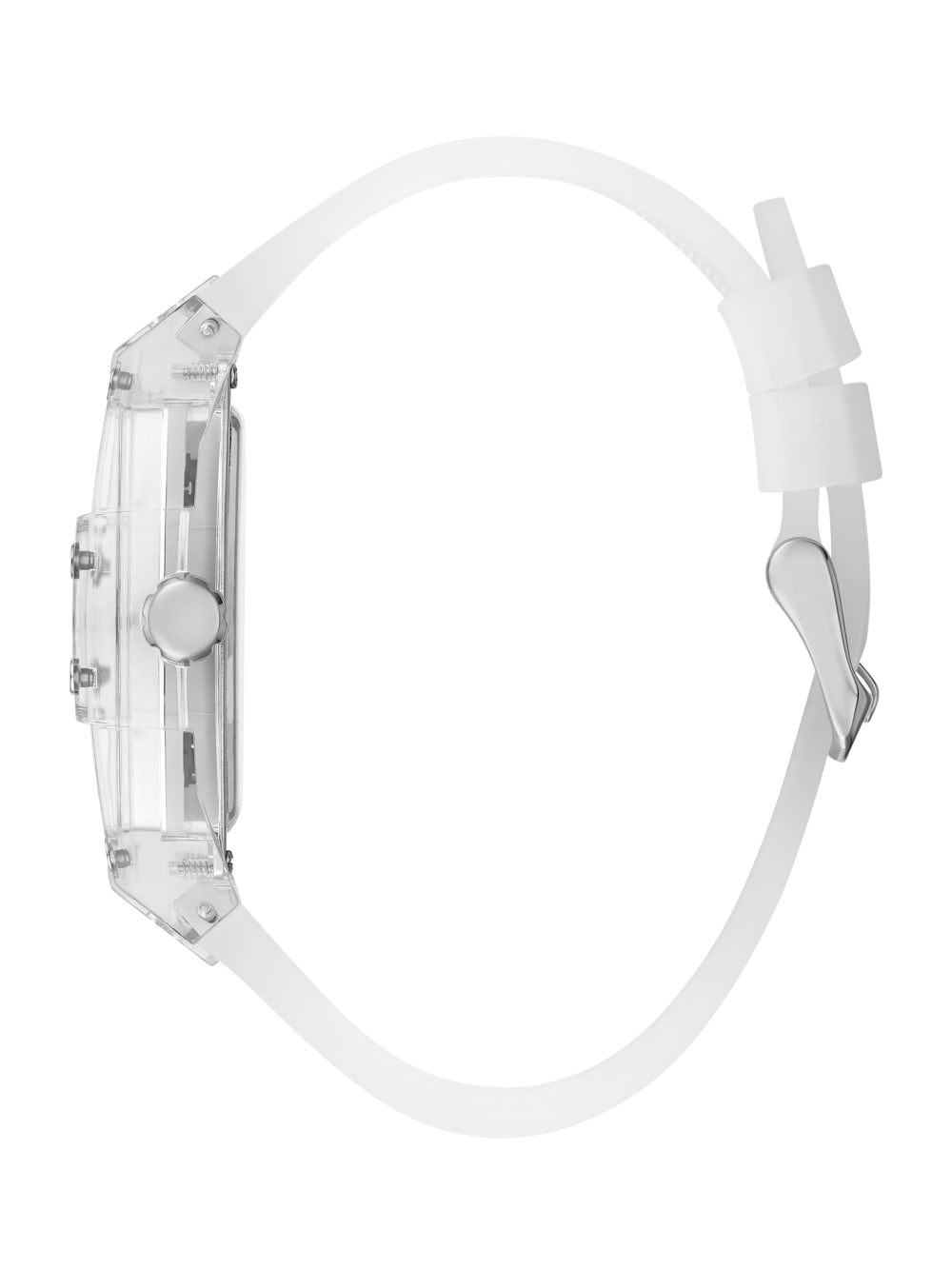 Transparent And Silver-Tone Multifunction Watch - Image 2