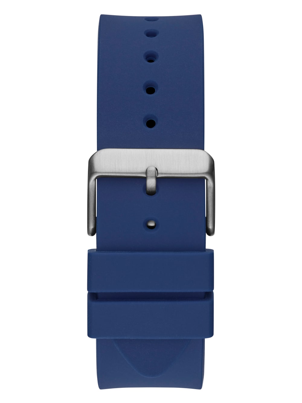 Rose Gold-Tone and Blue Silicone Multifunction Watch - Image 4