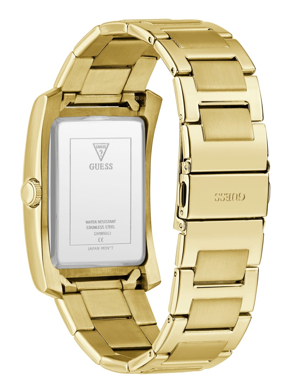 Gold-Tone and Black Square Analog Watch - Image 3