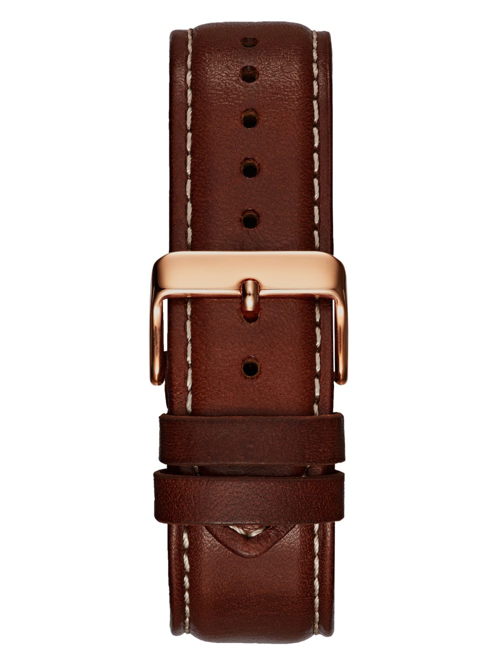 Brown and Rose Gold-Tone Leather Sport Watch - Image 3