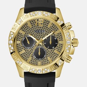 Black Silicon Multifunction Watch