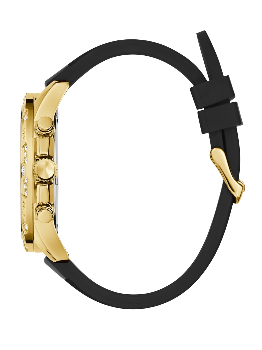 Black Silicon Multifunction Watch - Image 2