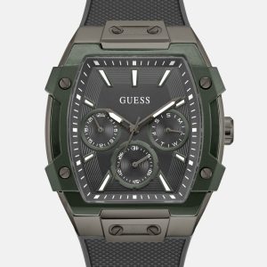 Green and Grey Silicone Multifunction Watch