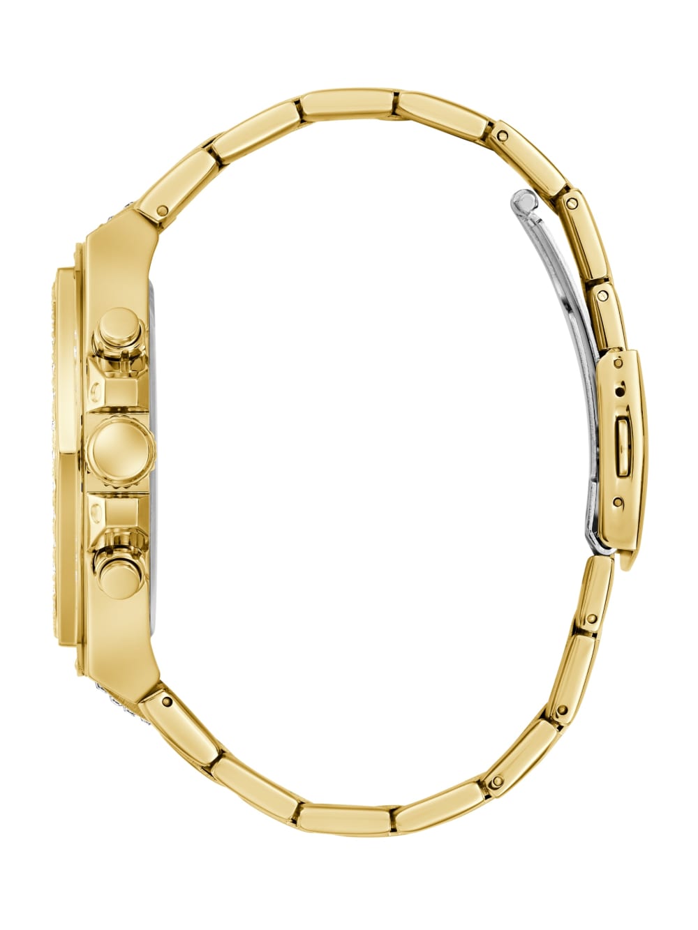 Gold-Tone Rhinestone Multifunction Watch - Image 2