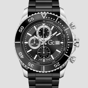 Two-Tone Multifunction Ceramic Watch