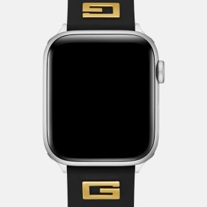 Black Silicon 42-44 mm Band for Apple Watch®