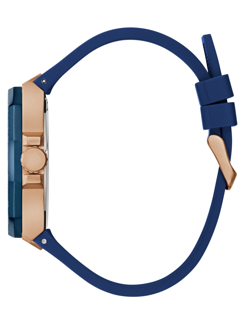 Rose Gold-Tone and Blue Multifunction Watch - Image 2