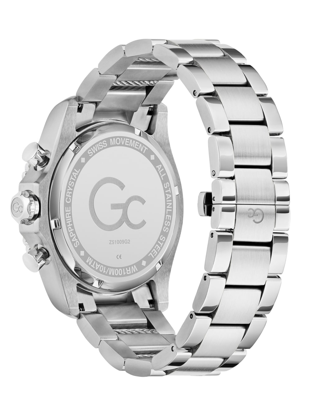 Gc Silver-Tone Chronograph Watch - Image 3