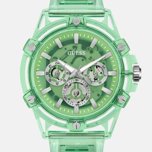 Transparent Green Multifunction Watch